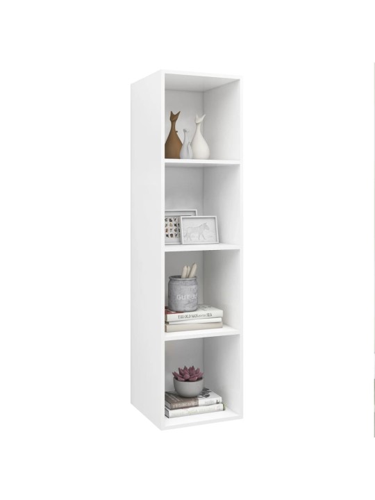 Seina telerikapp, valge, 37 x 37 x 142,5 cm, puitlaastplaat