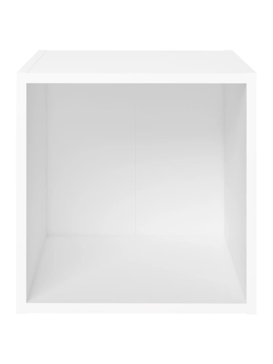 Telerikapp, valge, 37 x 35 x 37 cm, puitlaastplaat