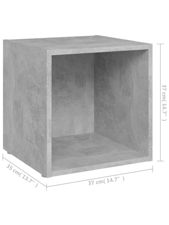 Telerikapid, 2 tk, betoonhall, 37 x 35 x 37 cm, puitlaastplaat