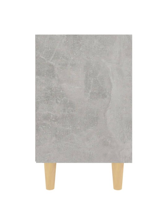 ÖÖKAPID PUIDUST JALGADEGA, 2 TK, BETOONHALL, 40X30X50 CM