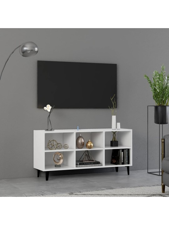 METALLJALGADEGA TELERIKAPP, VALGE, 103,5 X 30 X 50 CM