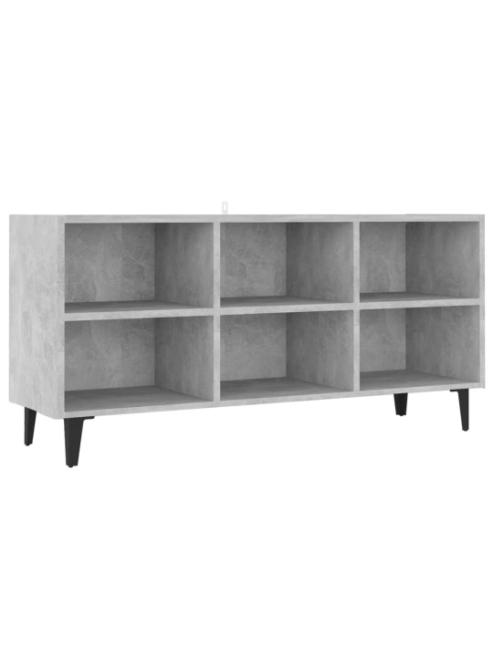 METALLJALGADEGA TELERIKAPP, BETOONHALL, 103,5 X 30 X 50 CM