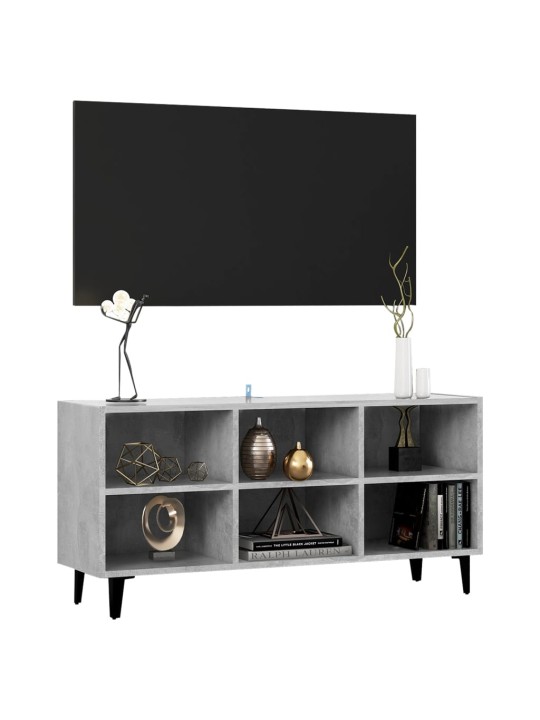 METALLJALGADEGA TELERIKAPP, BETOONHALL, 103,5 X 30 X 50 CM