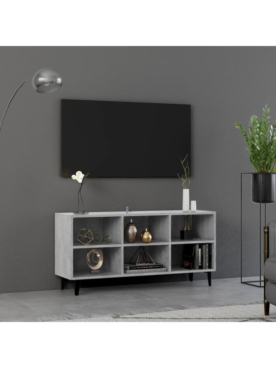 METALLJALGADEGA TELERIKAPP, BETOONHALL, 103,5 X 30 X 50 CM