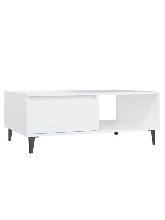 KOHVILAUD, VALGE, 90X60X35 CM, PUITLAASTPLAAT