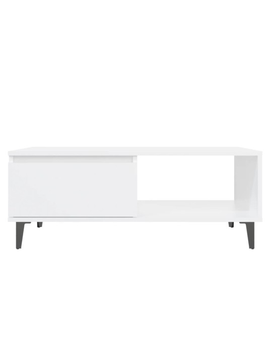 KOHVILAUD, VALGE, 90X60X35 CM, PUITLAASTPLAAT