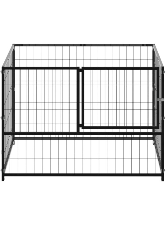 Koeraaedik, must, 100 x 100 x 70 cm, teras