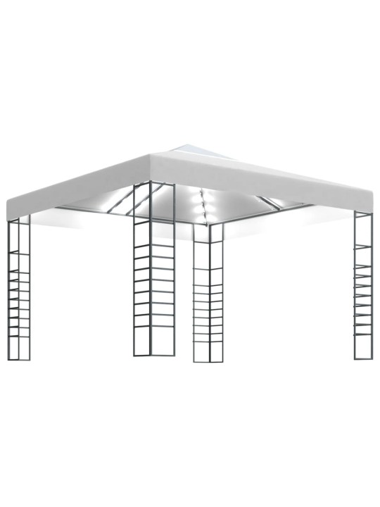 Aiatelk, LED-nöörvalgustitega, 3 x 3 m, valge