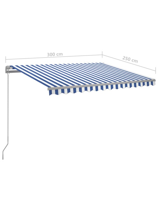 KÄSITSI SISSETÕMMATAV VARIKATUS, LED, 300X250, SININE JA VALGE