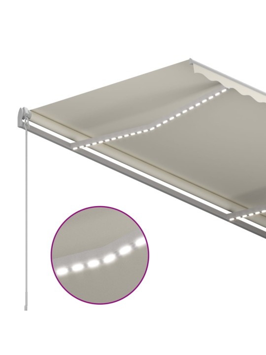 KÄSITSI SISSETÕMMATAV VARIKATUS LEDIGA 300 X 250 CM KREEMJAS
