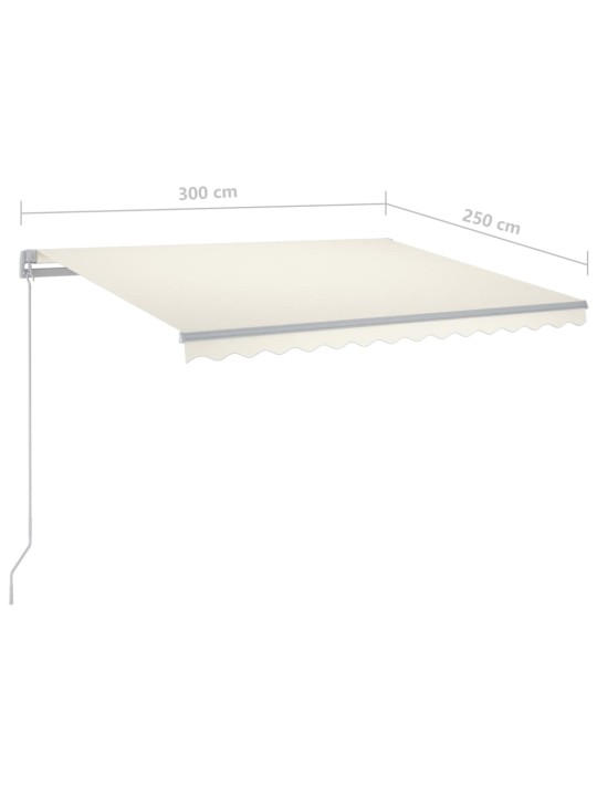 KÄSITSI SISSETÕMMATAV VARIKATUS LEDIGA 300 X 250 CM KREEMJAS