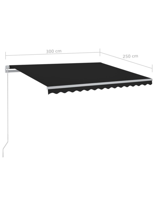 KÄSITSI SISSETÕMMATAV VARIKATUS LEDIGA 300 X 250 CM ANTRATSIIT