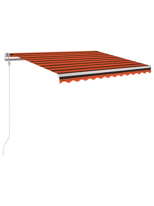 Automaatne varikatus, led, tuuleandur 300 x 250 cm oranž/pruun