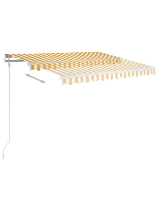 Automaatne varikatus LED, tuuleandur 350x250 cm kollane/valge