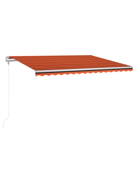 Automaatne varikatus led, tuuleandur 400x300 cm oranž/pruun