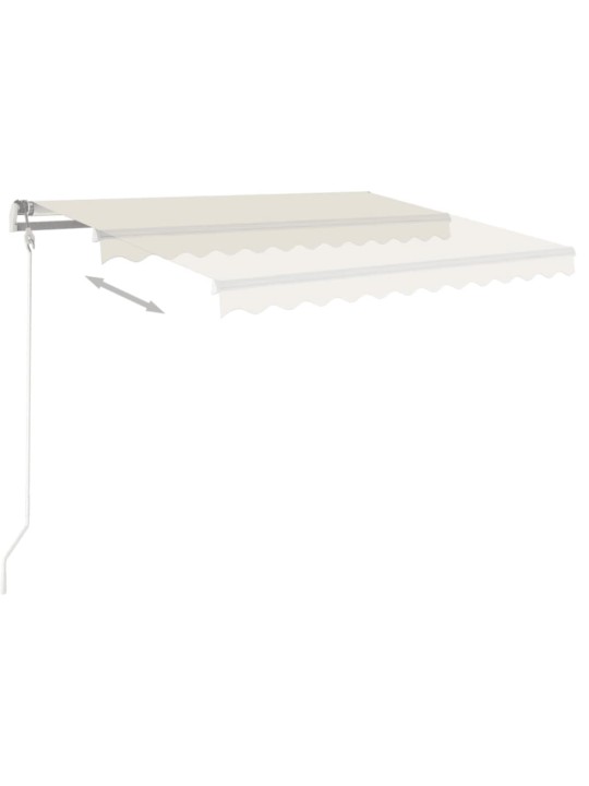 KÄSITSI SISSETÕMMATAV VARIKATUS, 450X300 CM KREEMJAS