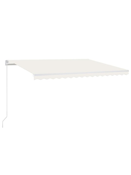 KÄSITSI SISSETÕMMATAV VARIKATUS, LED, 450X300 CM, KREEMJAS