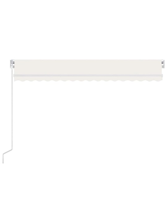 KÄSITSI SISSETÕMMATAV VARIKATUS, LED, 450X300 CM, KREEMJAS