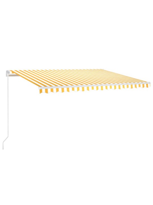 KÄSITSI SISSETÕMMATAV VARIKATUS, LED, 450X300 CM KOLLANE, VALGE