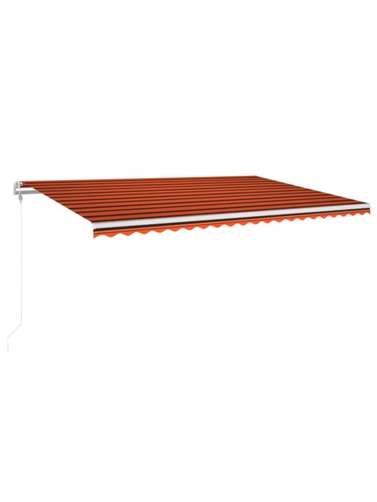 Automaatne varikatus led, tuuleandur, 500 x 300 cm oranž/pruun