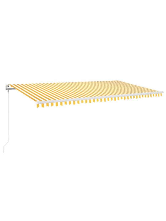 Automaatne varikatus led, tuuleandur 600x300 cm, kollane/valge