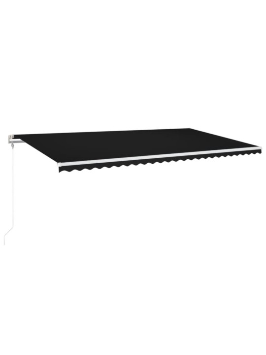 Automaatne varikatus LED, tuuleandur 600x300 cm, antratsiit