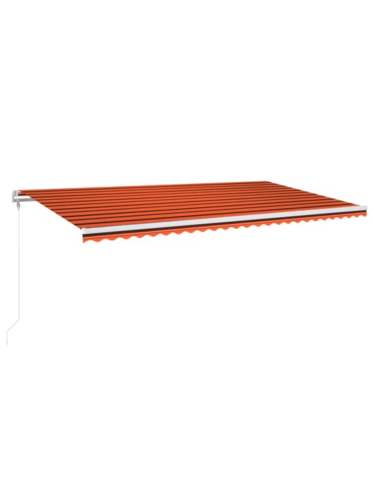 Automaatne varikatus led, tuuleandur 600 x 300 cm, oranž/pruun