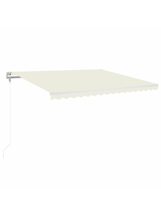 Automaatselt sissetõmmatav varikatus, 400x350 cm kreemjas