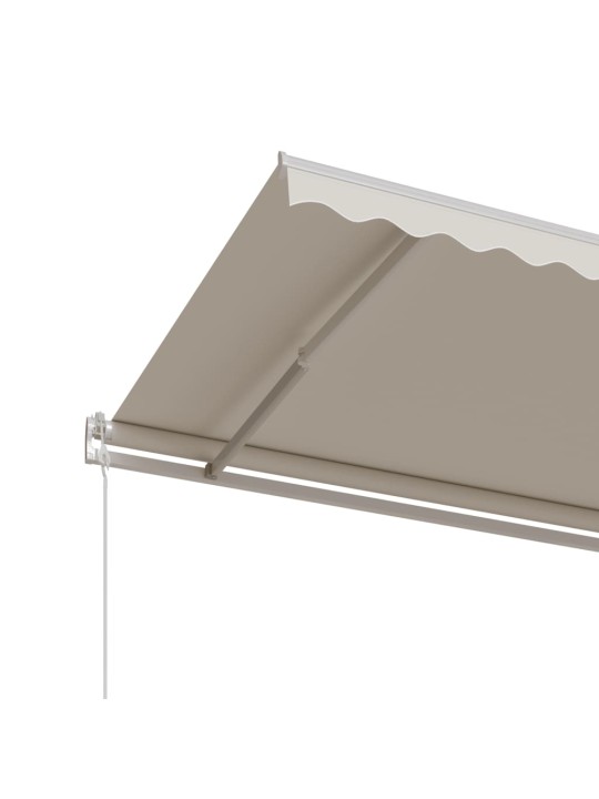 Automaatselt sissetõmmatav varikatus, 400x350 cm kreemjas