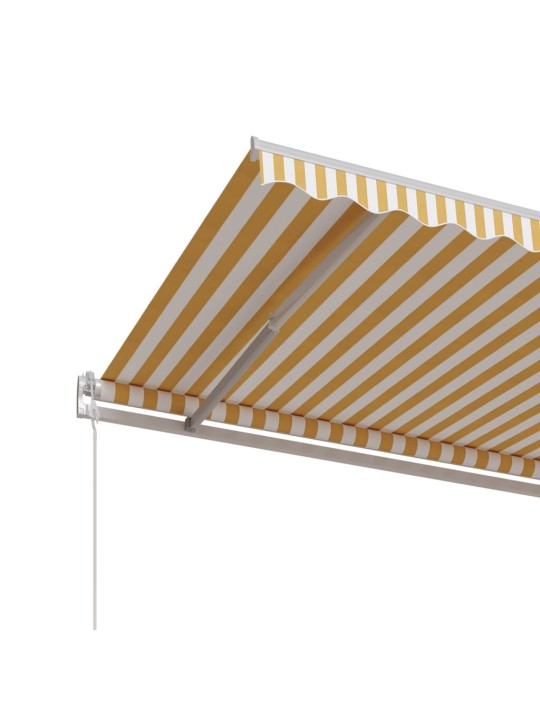 AUTOMAATSELT SISSETÕMMATAV VARIKATUS 400X350 CM KOLLANE, VALGE