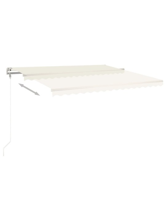 AUTOMAATSELT SISSETÕMMATAV VARIKATUS, 450 X 350 CM, KREEMJAS