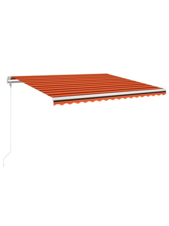 AUTOMAATSELT SISSETÕMMATAV VARIKATUS, 450 X 350 CM, ORANŽ/PRUUN