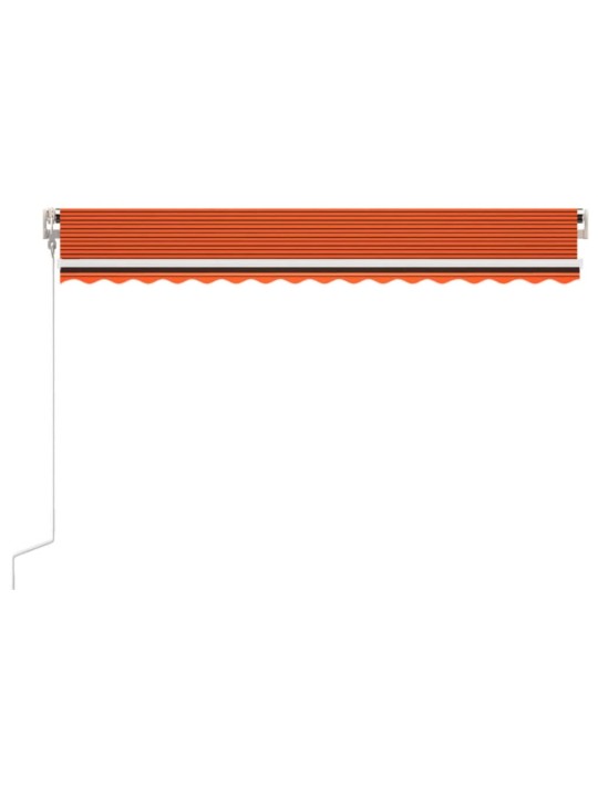 AUTOMAATSELT SISSETÕMMATAV VARIKATUS, 450 X 350 CM, ORANŽ/PRUUN