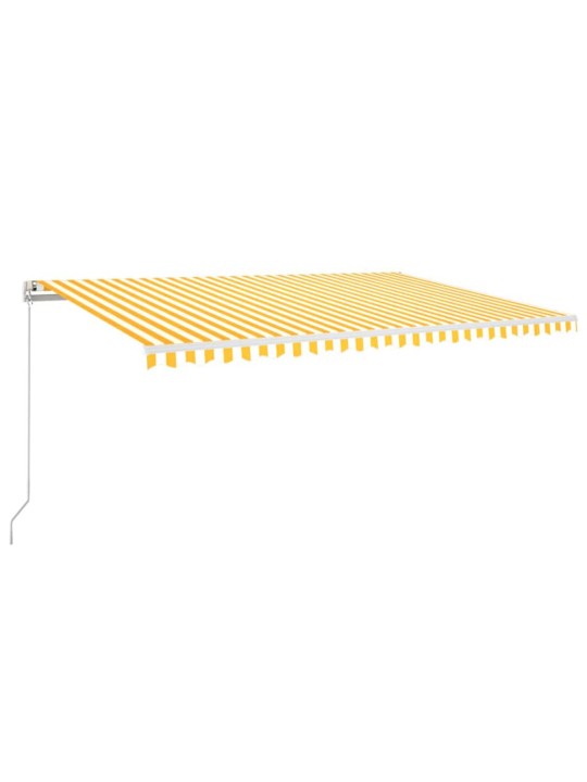 AUTOMAATSELT SISSETÕMMATAV VARIKATUS, 500X350 CM, KOLLANE/VALGE