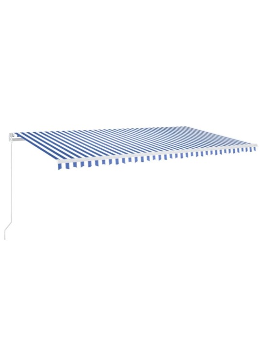 KÄSITSI SISSETÕMMATAV VARIKATUS 600X350 CM SININE JA VALGE