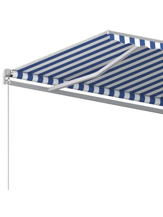 KÄSITSI SISSETÕMMATAV VARIKATUS 600X350 CM SININE JA VALGE