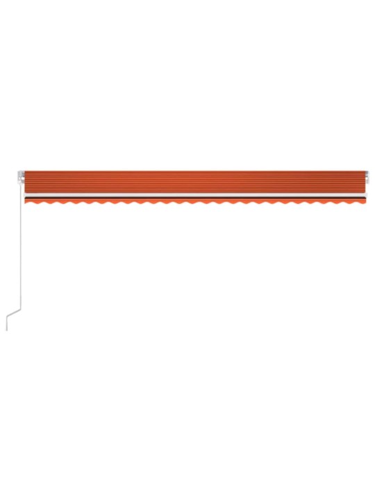KÄSITSI SISSETÕMMATAV VARIKATUS 600 X 350 CM, ORANŽ JA PRUUN