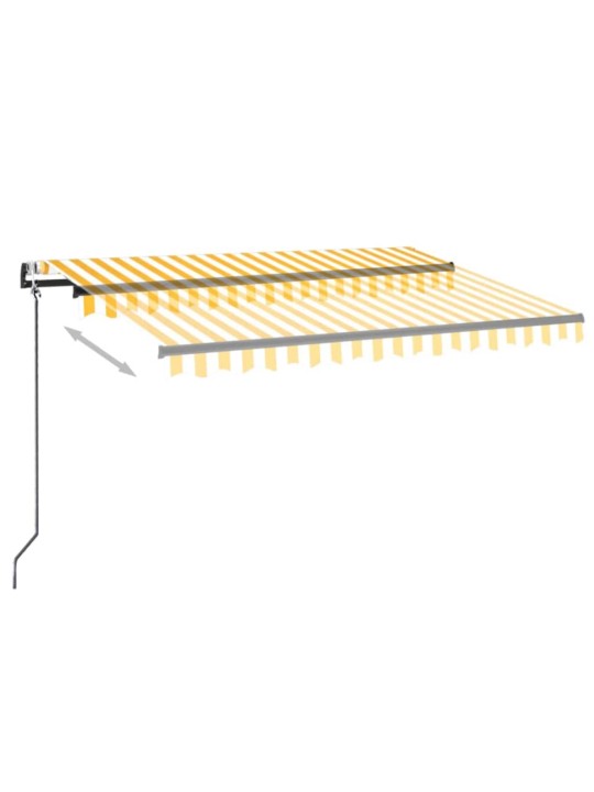 Automaatne varikatus LED, tuuleandur 350x250 cm kollane/valge