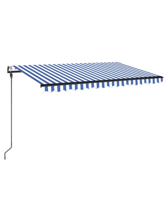 Automaatne varikatus, led, tuuleandur, 400x300 cm, sinine/valge