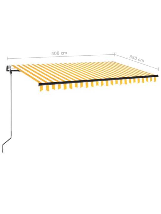 Automaatne varikatus, led ja tuuleandur, 400x350, kollane/valge