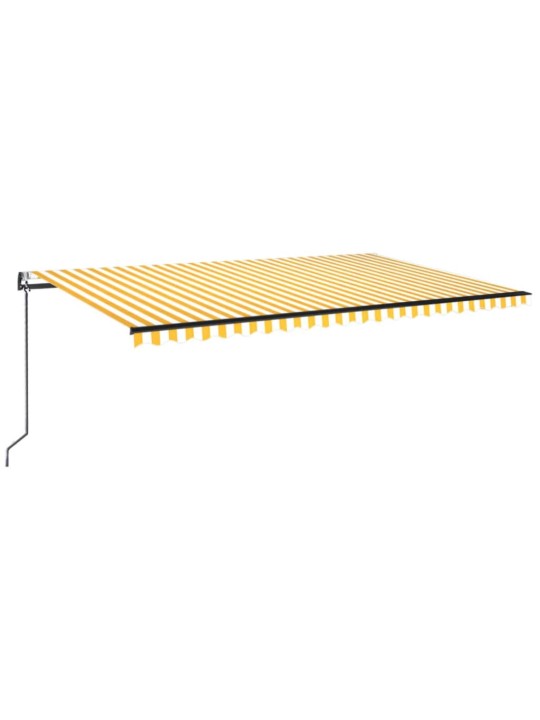 Automaatne varikatus, led, tuuleandur, 500x350 cm kollane/valge