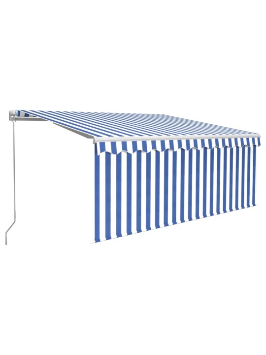 KÄSITSI SISSETÕMMATAV VARIKATUS RULOO&LED,3X2,5 M, SININE/VALGE