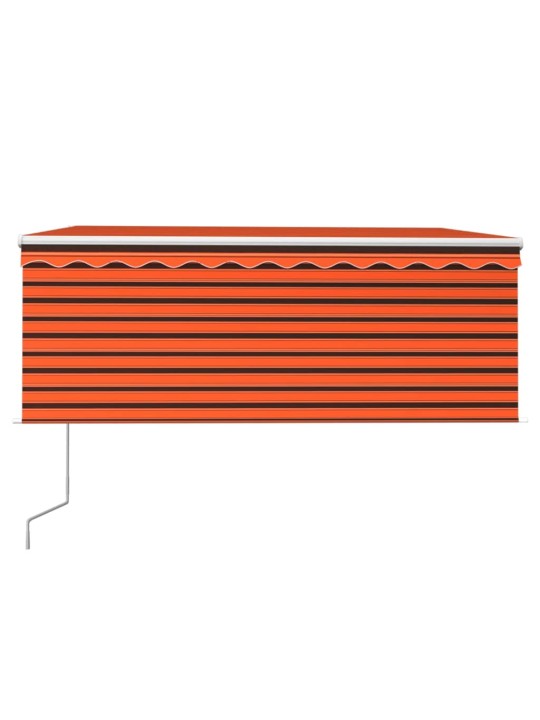 Automaatne varikatus rulooga, 3x2,5 m, oranž/pruun