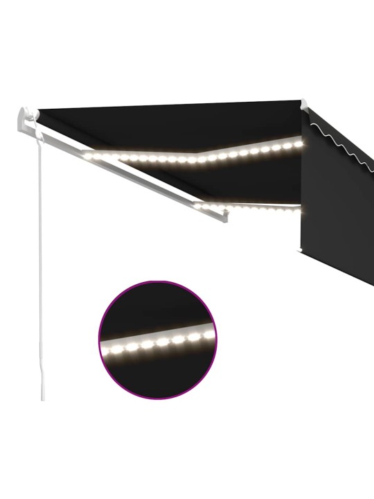 Automaatne varikatus led ja tuuleandur 4,5 x 3 m antratsiithall