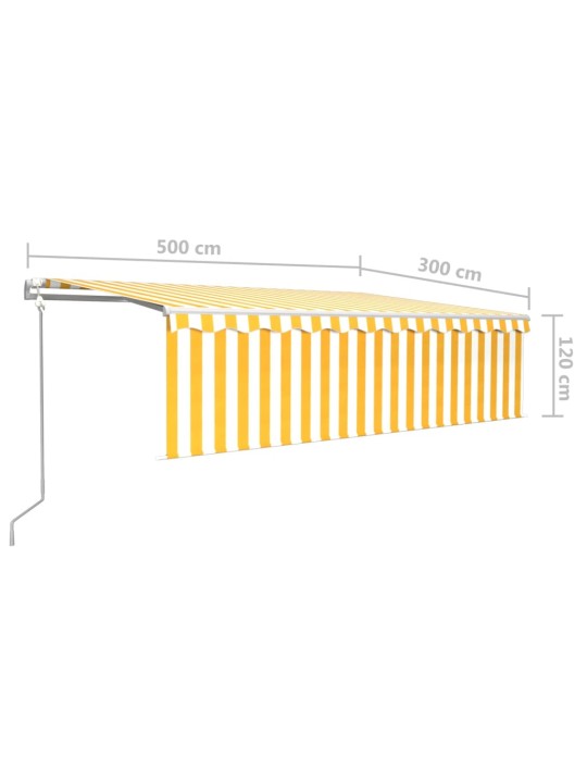 AUTOMAATNE VARIKATUS RULOOGA, 5 X 3 M, KOLLANE/VALGE