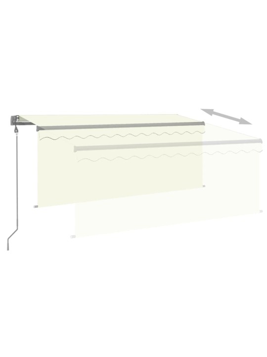 Automaatne varikatus rulooga, 3x2,5 m, kreemjas