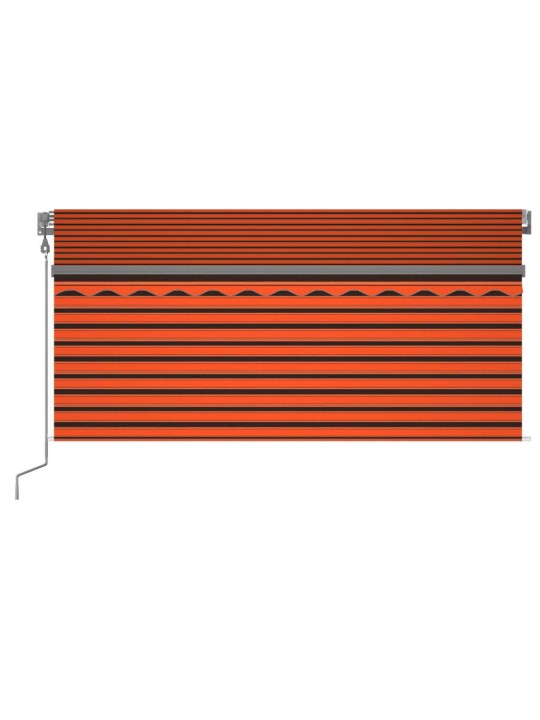 Automaatne varikatus rulooga, 3x2,5 m, oranž/pruun