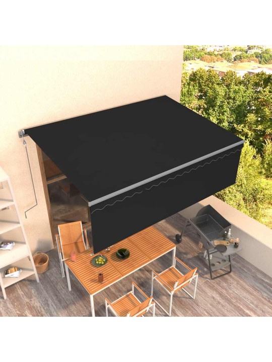 Automaatne varikatus rulooga, 4,5 x 3 m, antratsiit