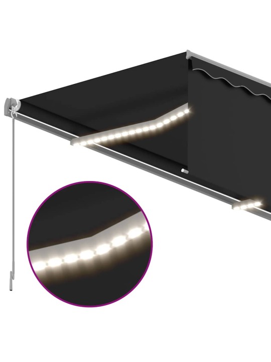 Automaatne varikatus led ja tuuleandur 4,5 x 3 m antratsiithall