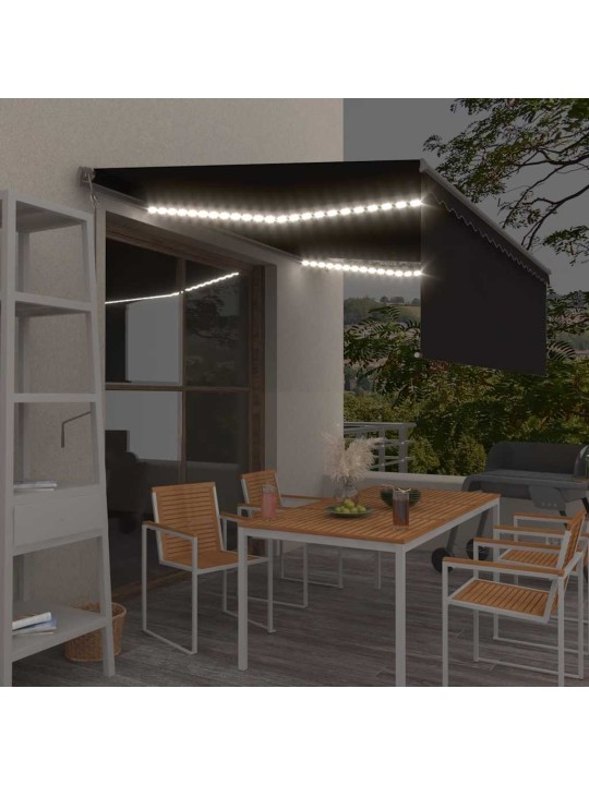 Automaatne varikatus led ja tuuleandur 4,5 x 3 m antratsiithall